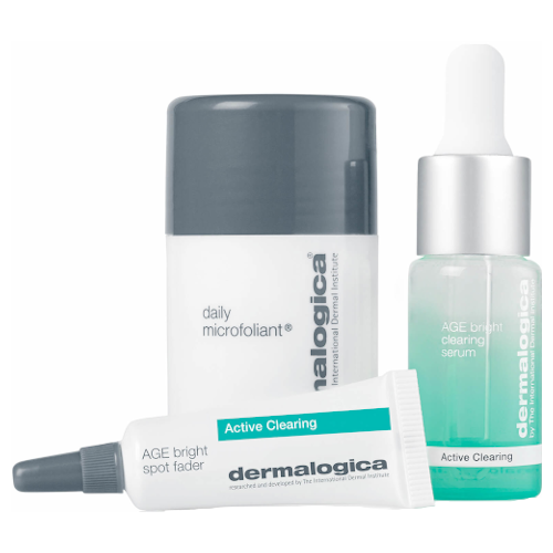 Dermalogica Active Clearing Clear + Brighten Kit Bundle of 3